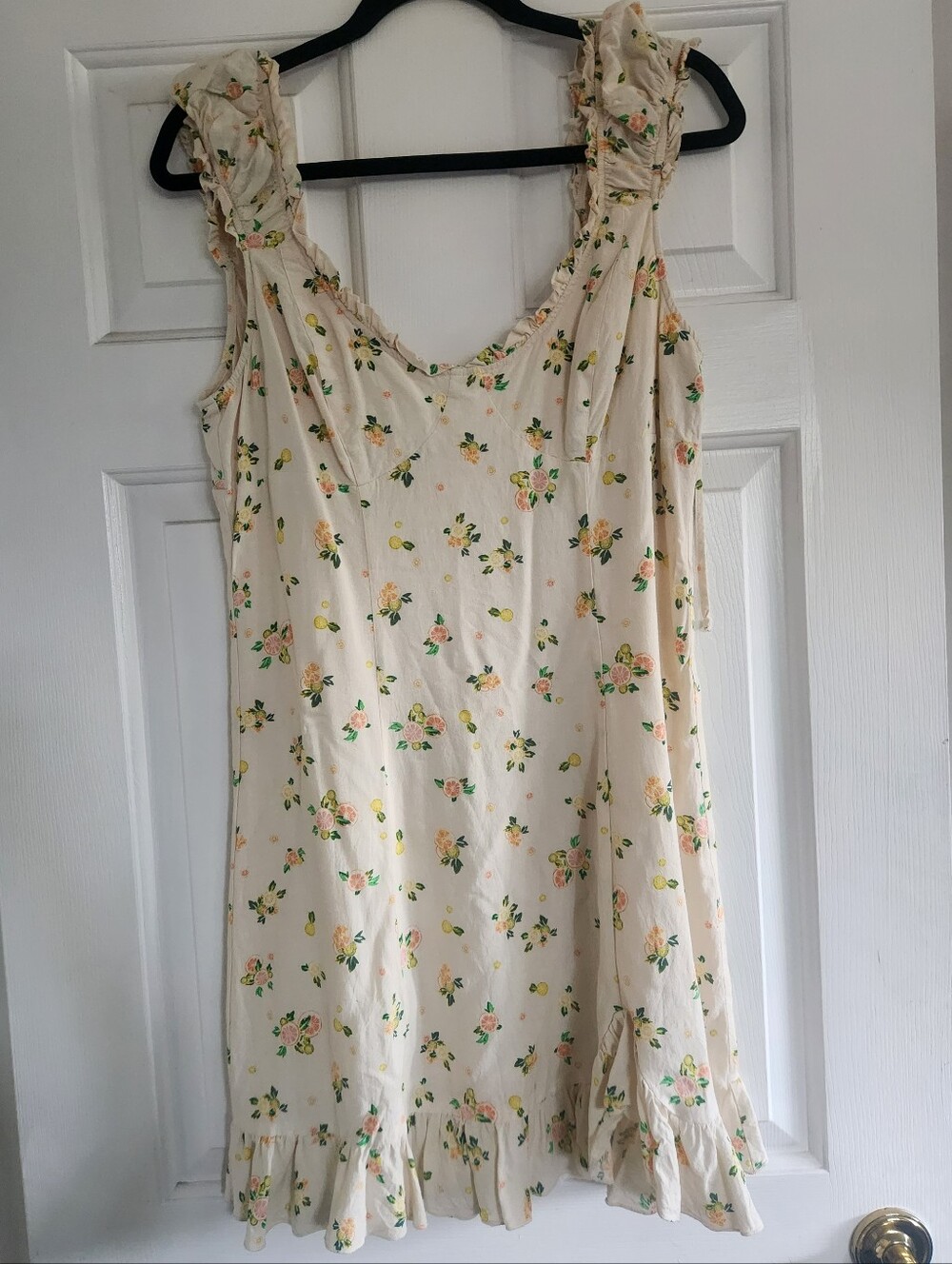 Free People Citrus + Cream Dress
